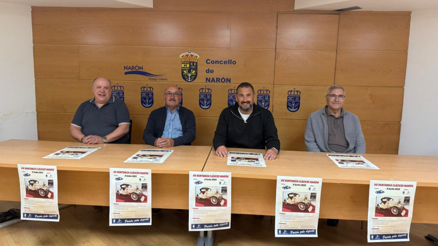 La XV edición de la Xuntanza de Clásicos tomará mañana las carreteras de Narón