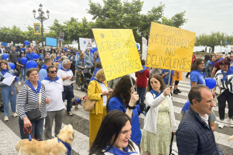 Los veterinarios vuelven a las calles contra el decreto que limita sus atribuciones