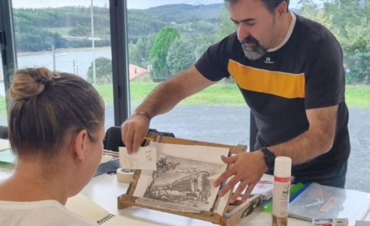 Ábrese a mostra colectiva dos mellores traballos do curso de artes plásticas de Valdoviño