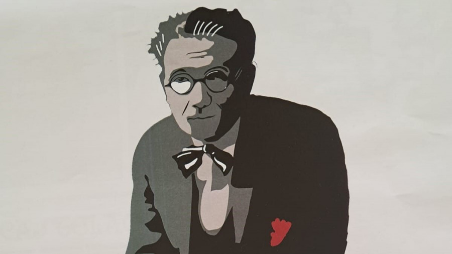 Os libros e carteis elaborados por Castelao exhíbense nunha exposición en Cedeira