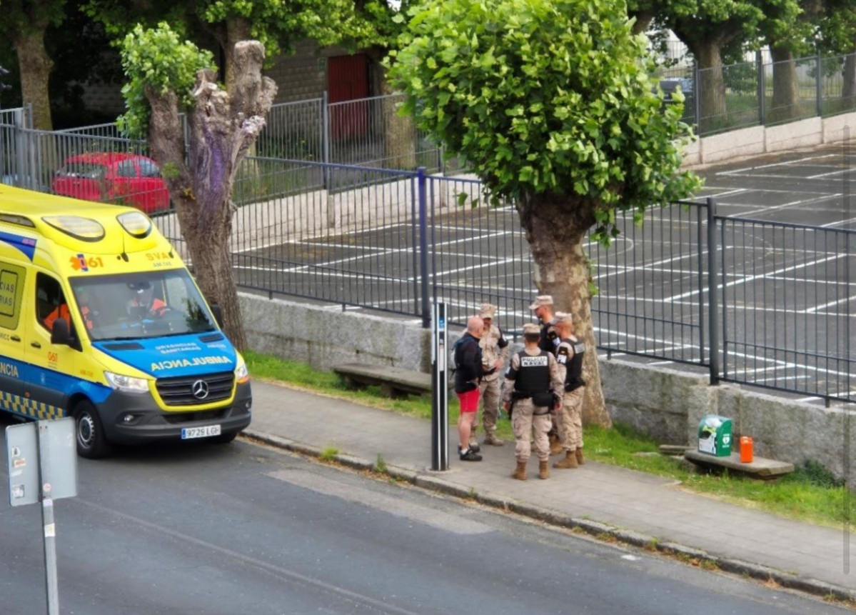 Ciclista atendido