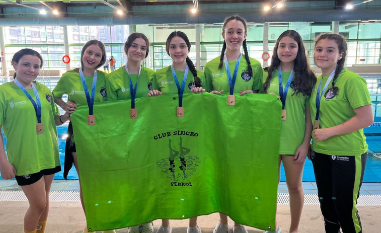 El Sincro Ferrol mejora su nota para conseguir la medalla de bronce en la Copa Promoción