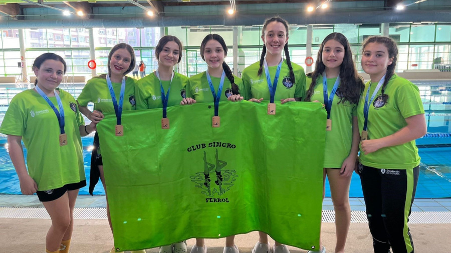 El Sincro Ferrol mejora su nota para conseguir la medalla de bronce en la Copa Promoción