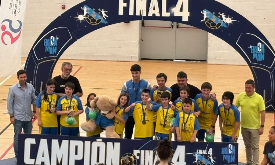Amarillo naronés y rojo Tirso para un oro alevín