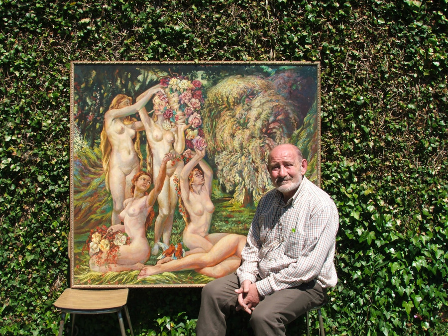 El artista Sergio Vázquez vuelve a exponer en Ferrol 25 años después con una retrospectiva