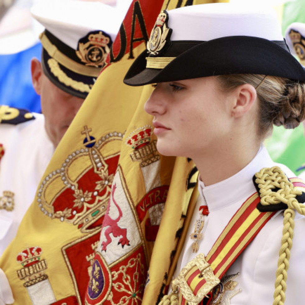 La princesa de Asturias cambia el 'Elcano' por la 'Blas de Lezo' de Ferrol para seguir su formación naval