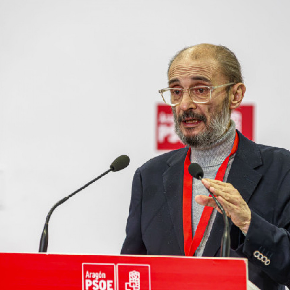 Lambán vincula a la dirección del PSOE aragonés con Santos Cerdán: 