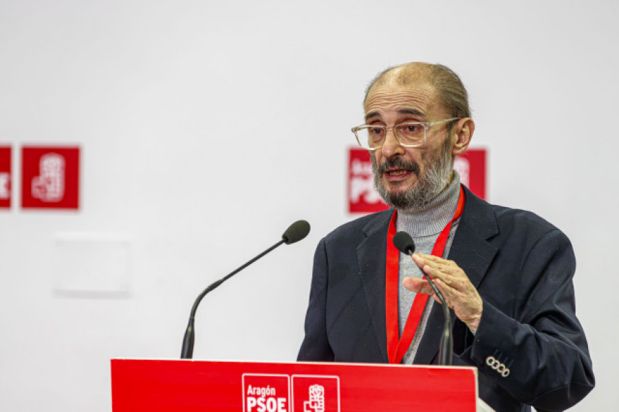 Lambán vincula a la dirección del PSOE aragonés con Santos Cerdán: "A él se lo deben todo"