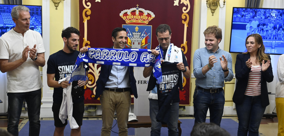 Recepción de O Parrulo por el ascenso a Primera División
