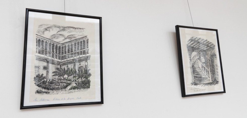 Santos San Cristóbal expone su visión de la identidad de Ferrolterra en dibujos editados por Paramés
