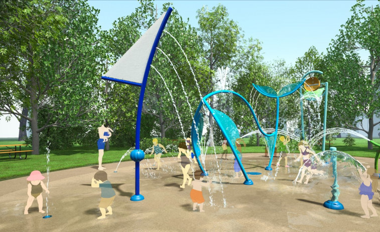 El “splash park” de A Malata tendrá capacidad para 50 niños y niñas de 2 a 10 años