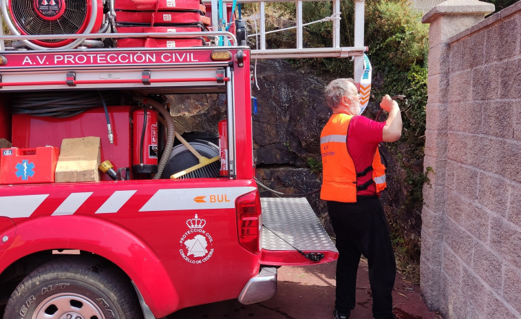 Protección Civil acude al rescate del centro de personas con discapacidad de Cedeira, sin agua por una avería