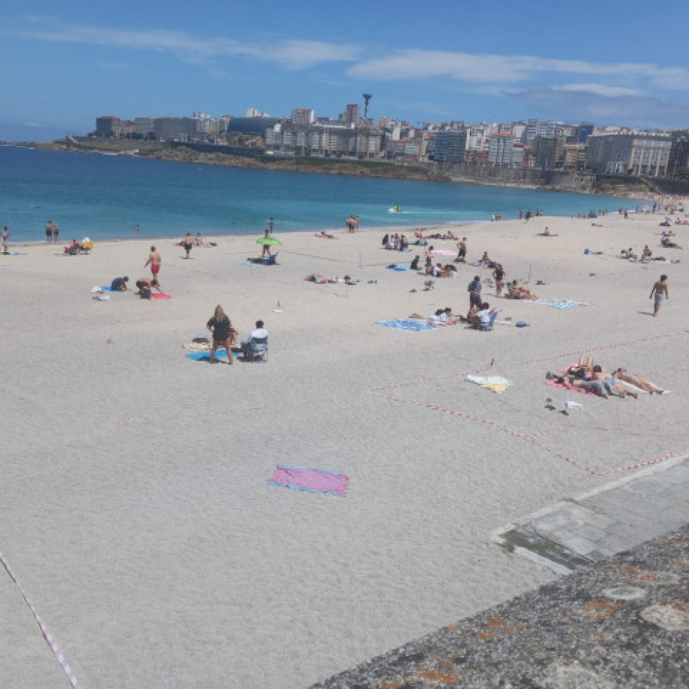 A la conquista de la playa del Orzán