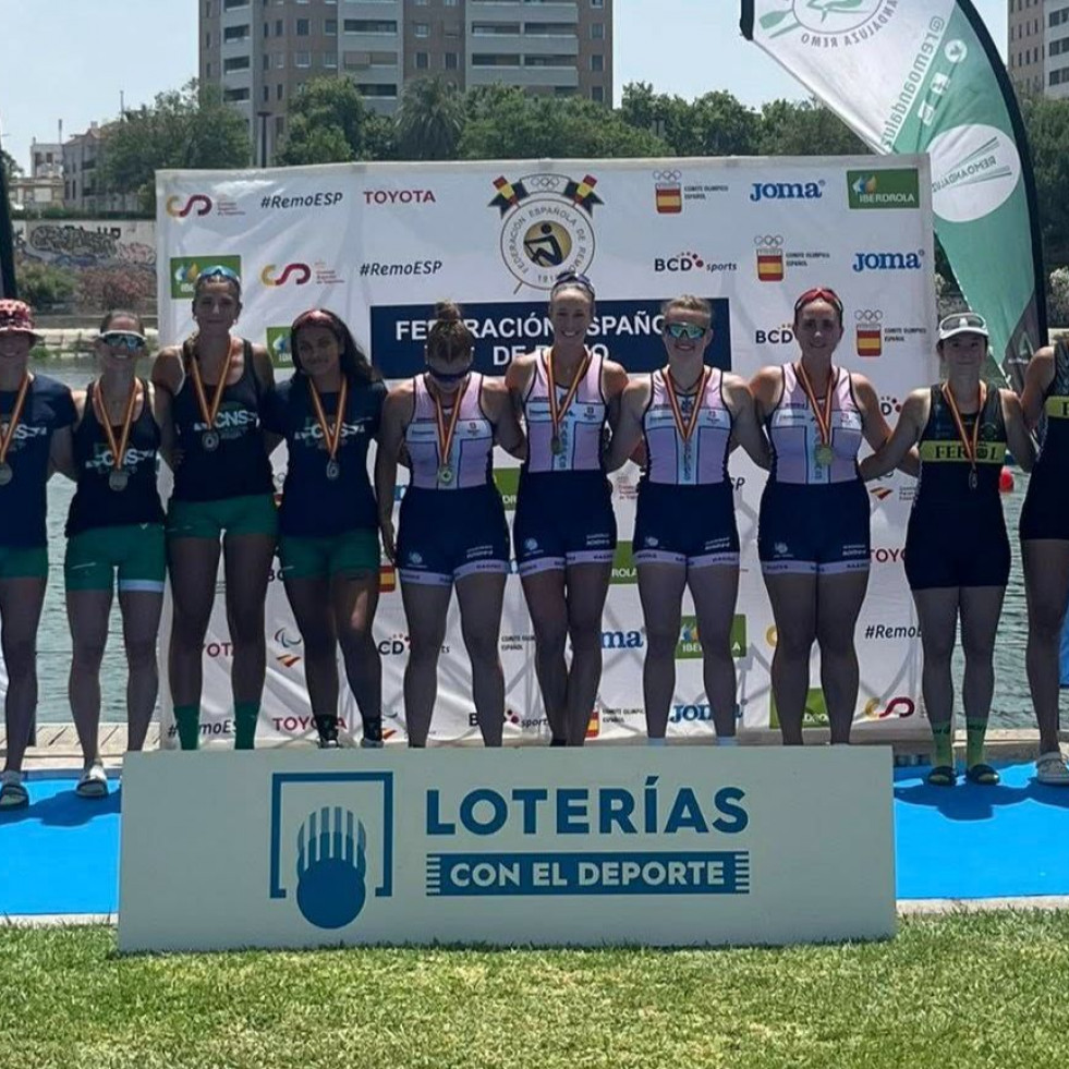 San Felipe se cuelga el bronce en el Nacional de remo
