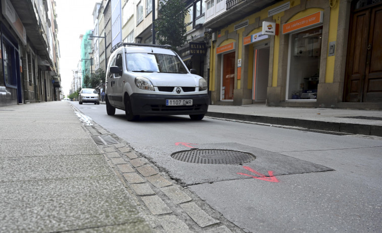 La calle Igrexa se prepara para una nueva ronda de trabajos de reparación