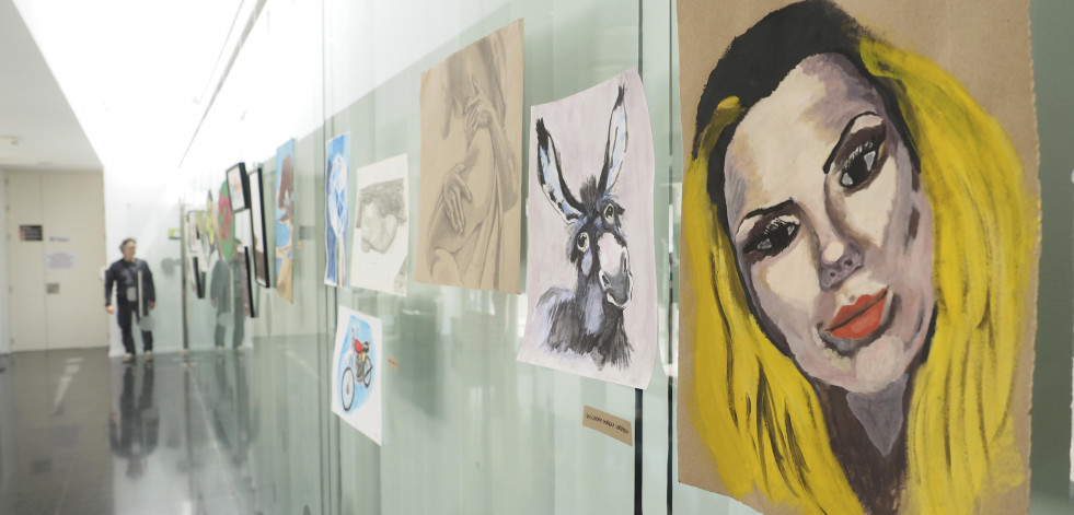 Los aprendices de la pintora Sofía Piñeiro exponen sus artes en la SRD Canido