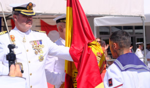 Multitudinaria Jura de Bandera en la Antonio de Escaño: las mejores imágenes de la jornada