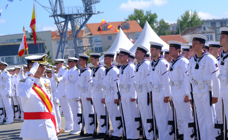 Masiva participación en la jura de bandera de los alumnos de la Antonio de Escaño