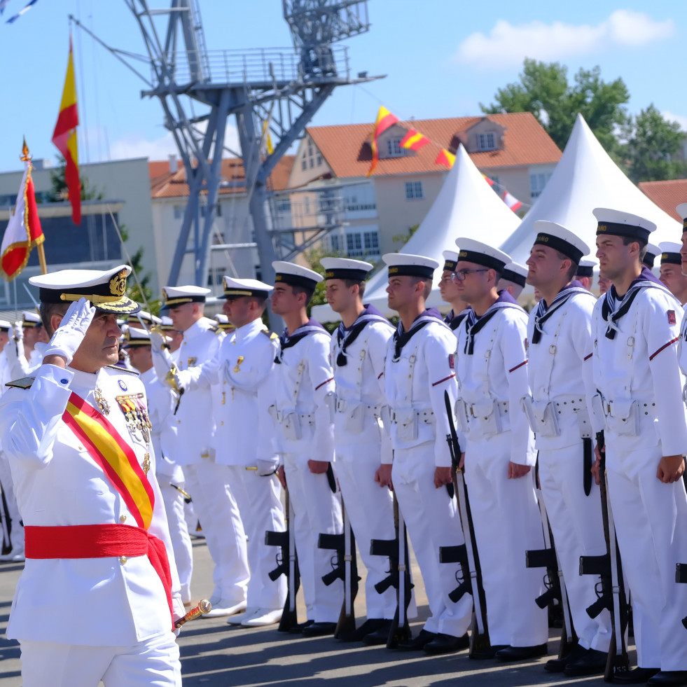 Masiva participación en la jura de bandera de los alumnos de la Antonio de Escaño