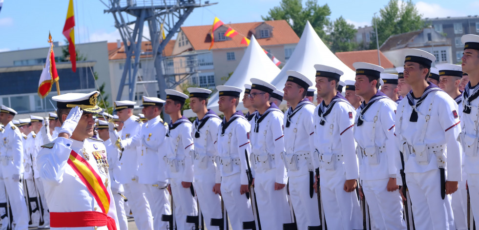 Masiva participación en la jura de bandera de los alumnos de la Antonio de Escaño
