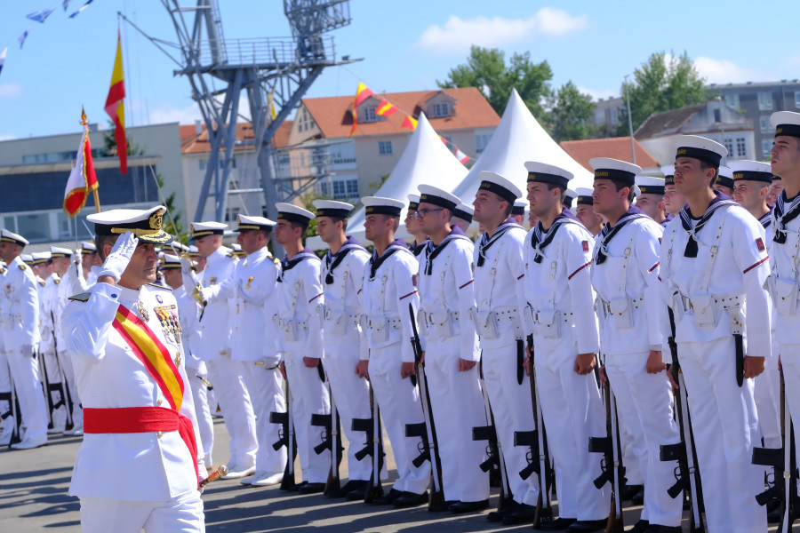 Masiva participación en la jura de bandera de los alumnos de la Antonio de Escaño