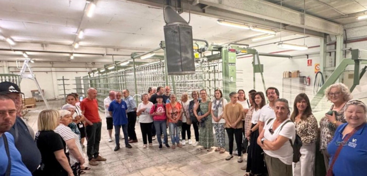 Entidades sociosanitarias que participan en Equiocio visitan Galicia Textil