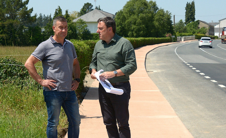 As Pontes continúa con los trabajos de mejora en los viales de la parroquia de Goente
