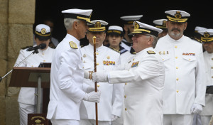 Las imágenes de la entrega de mando del nuevo Almirante jefe del Arsenal