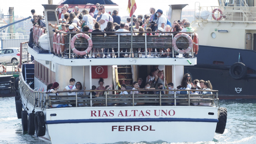 Vuelven los cruceros por la ría y el servicio de lancha desde Ferrol a Mugardos
