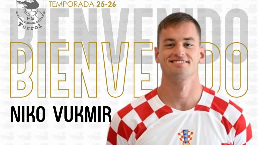 El internacional croata Niko Vukmir es el tercer fichaje de O Parrulo Ferrol