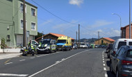 Un herido grave en un accidente de moto en Neda