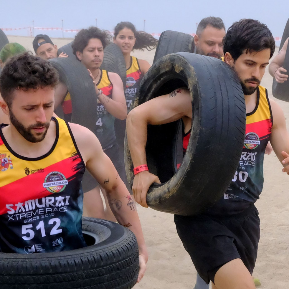 Esteban y Velasco, los ganadores en la Samurai Xtreme Race de As Pontes