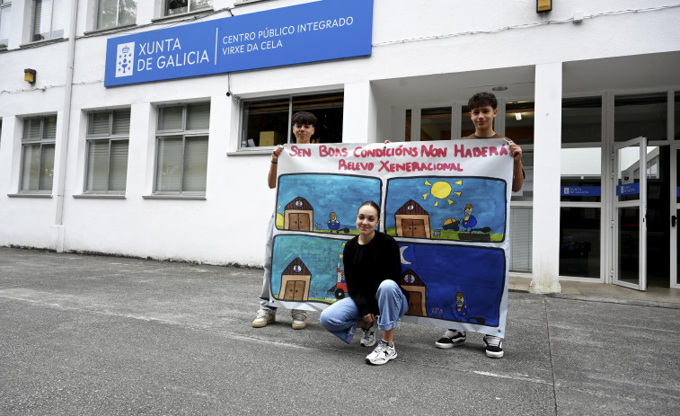 Os tres mozos de Monfero que viaxan ata o Parlamento Europeo coa defensa do rural por bandeira