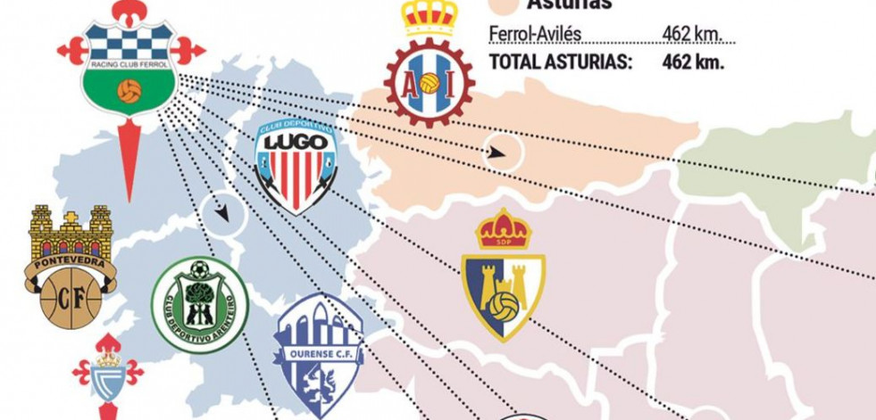 Los 19.242 kilómetros del Racing de Ferrol: así será el paseo por España de los de Pablo López