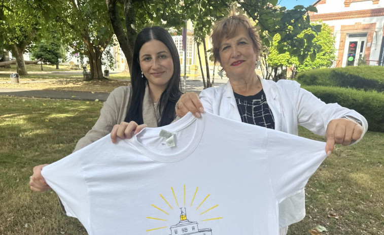 Camiseta para visibilizar el sarcoma, diseñada por alumnas del Campus Industrial de Ferrol