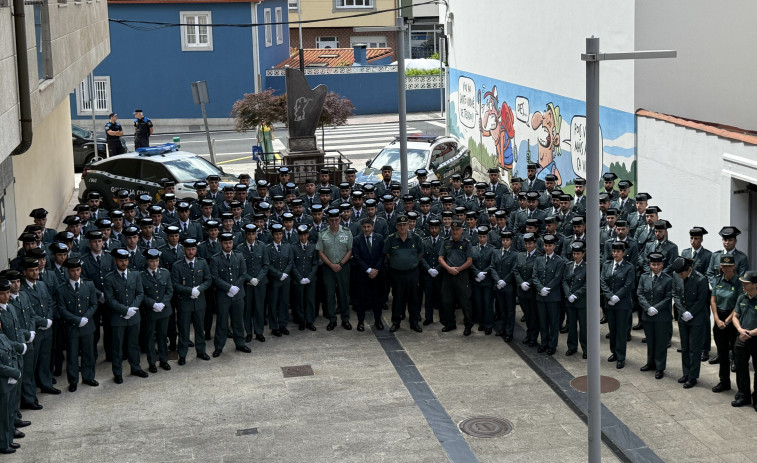 Bienvenida en Cedeira a los nuevos 114 agentes de la Guardia Civil en prácticas
