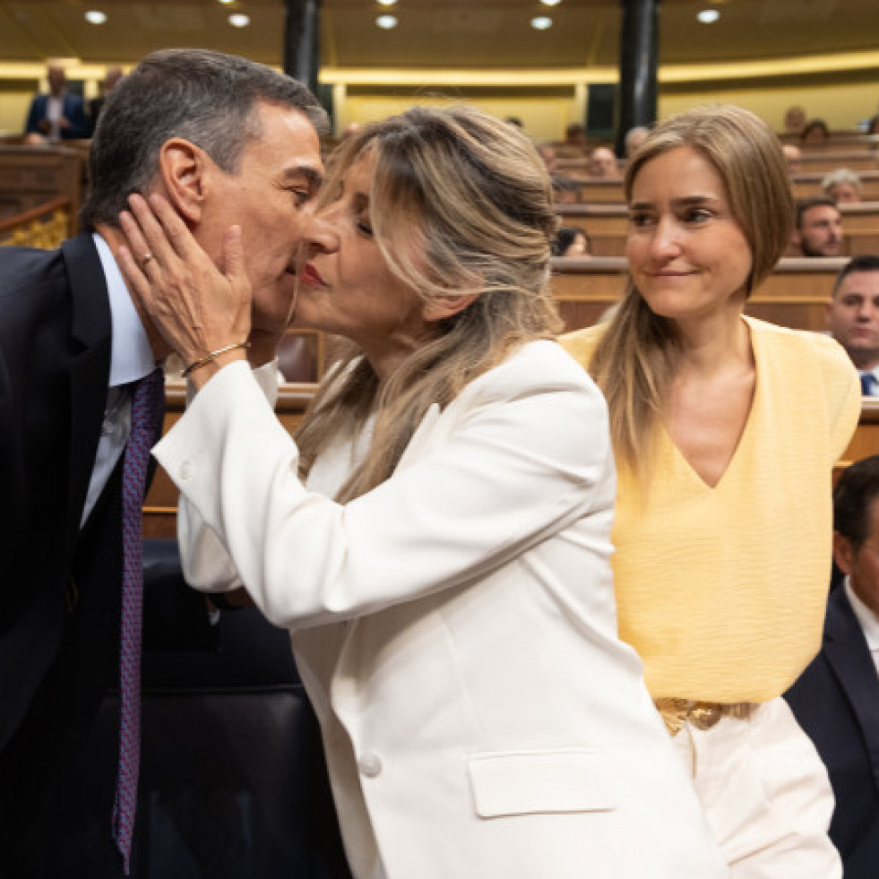 Yolanda Díaz confía en la honradez de Sánchez pero le demanda más garantías ante el caso Cerdán y cambiar el rumbo