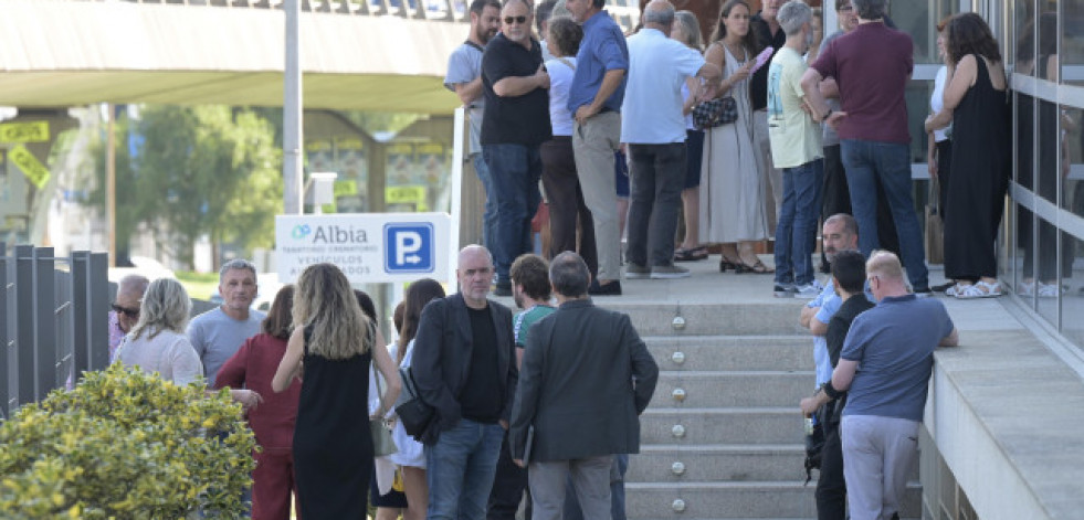 Centenares de persoas despediron onte na Coruña a Suso Díaz