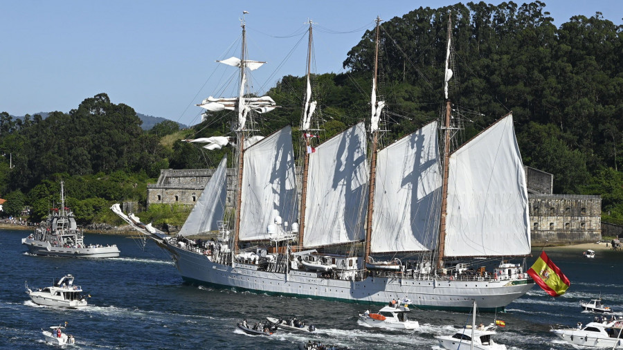 El "Elcano" ya tiene hora de partida desde el puerto de Ferrol