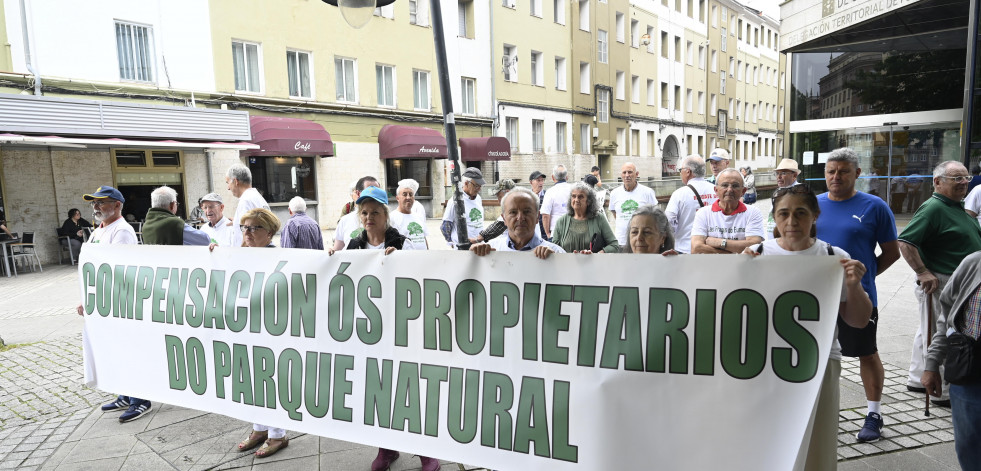 Nueva protesta del colectivo de propietarios de las Fragas do Eume por la falta de compensaciones