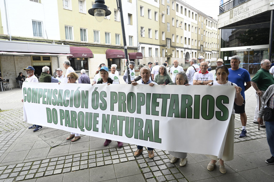 Nueva protesta del colectivo de propietarios de las Fragas do Eume por la falta de compensaciones