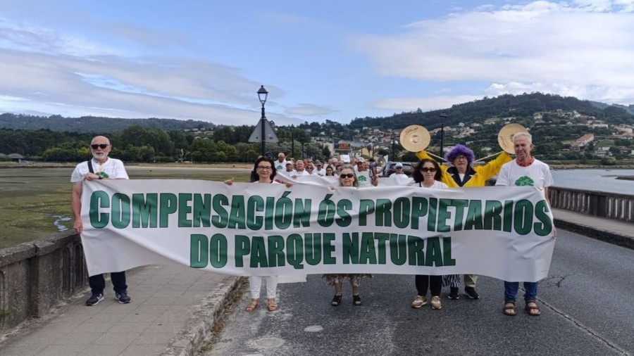 Nueva manifestación del colectivo de propietarios de las Fragas do Eume