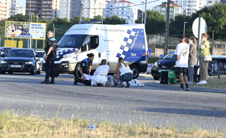 Atropellado un repartidor en el polígono ferrolano de A Gándara