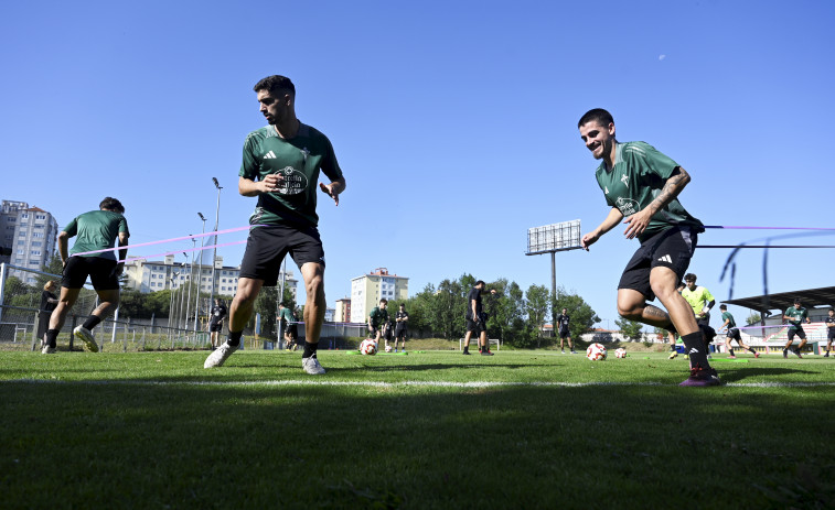 Primer entrenamiento del Racing de Ferrol