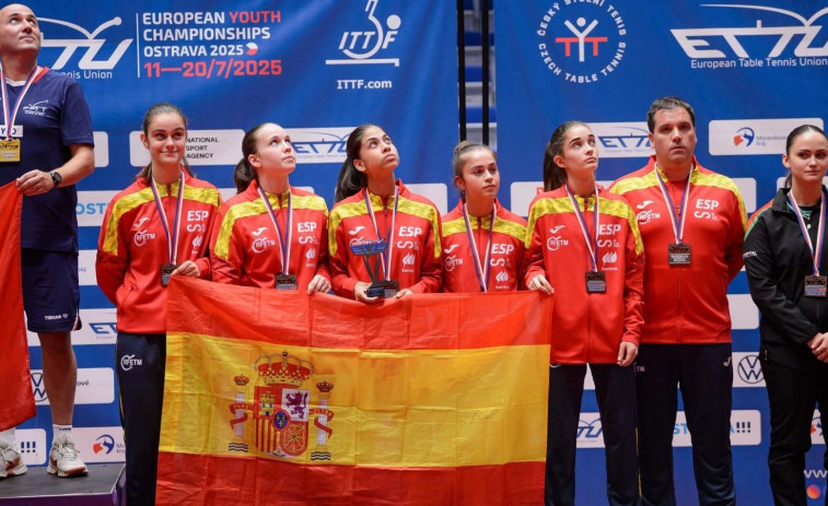 Sofía Couce se lleva el bronce por equipos en el Europeo júnior