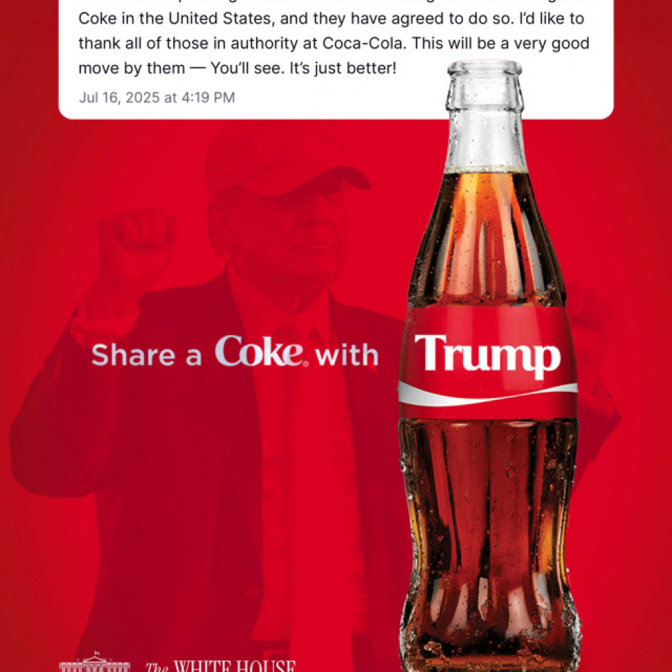 Trump promete devolver el azúcar a la Coca-Cola