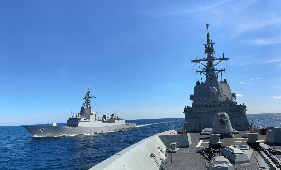 La “Méndez Núñez” sigue los pasos del marino Juan Sebastián Elcano en su travesía rumbo a Japón