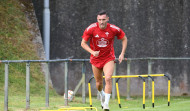 Lucas Pérez ya se entrena con el escudo del Racing de Ferrol