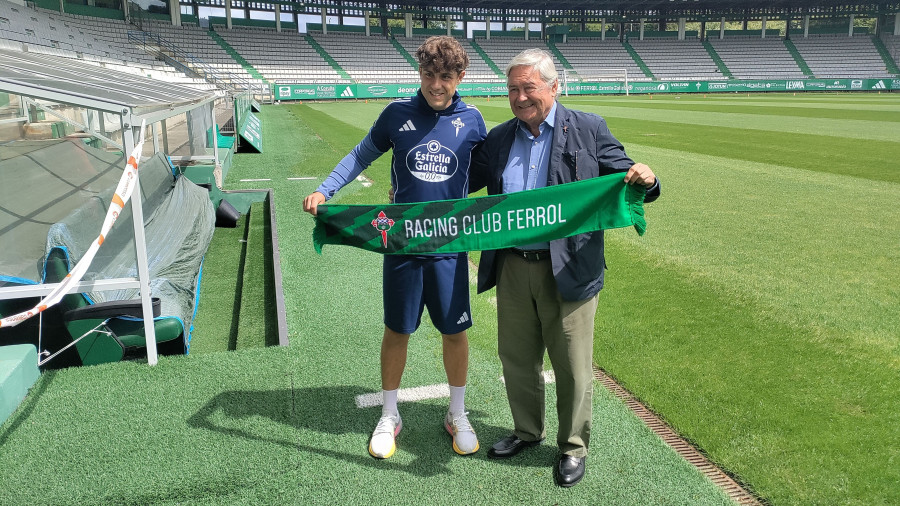 César Fernández, sobre su fichaje por el Racing de Ferrol: "En cuanto me llamaron, no dudé ni un instante en venir"