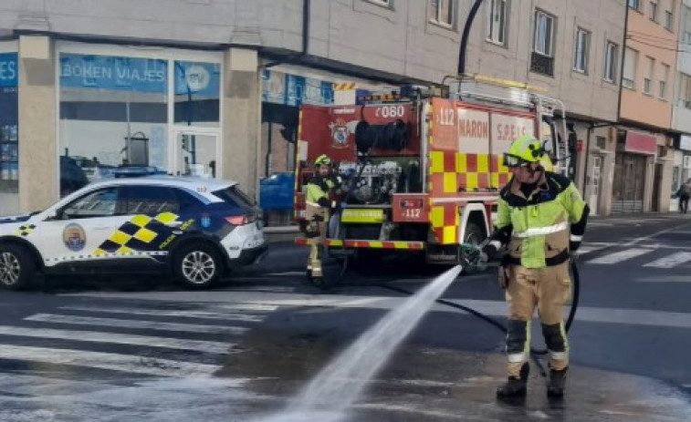 Cuatro heridos en un accidente de tráfico en Narón